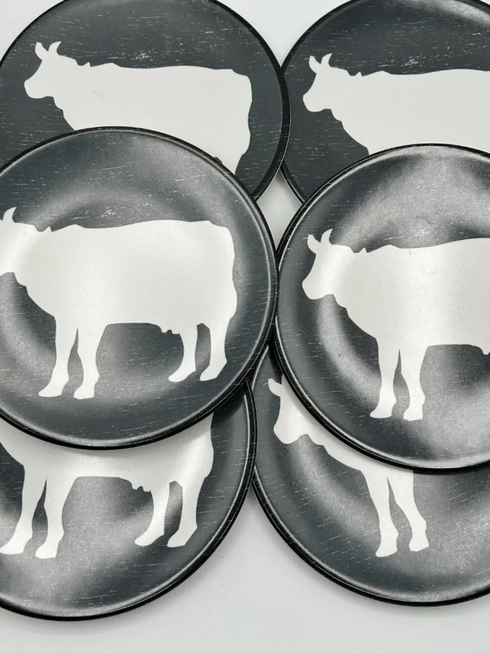 Melamine Cow Plates Set of 6 Target